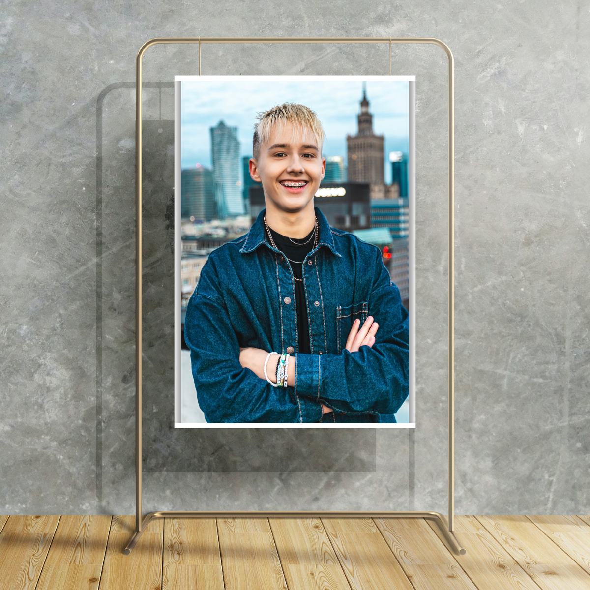 Plakat naklejka z autografem 40x60